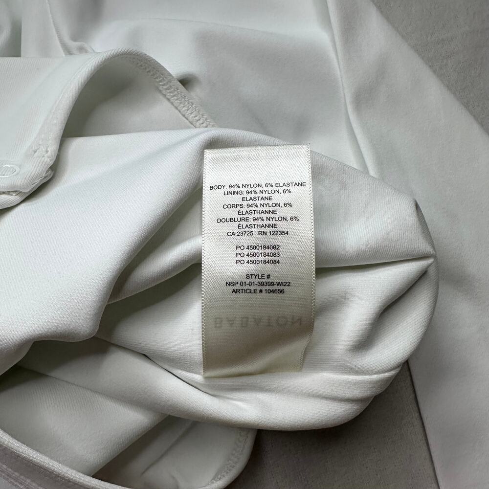 Babaton Segovia Cutout Bodysuit White Long Sleeve Aritzia Size S NWT - Picture 11 of 11